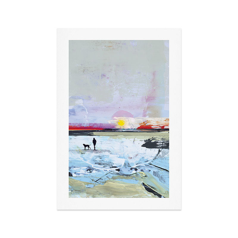 Beach Walk Art Print Gallery Image 1