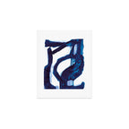 Blue Abstract Art Print Gallery Image 1