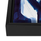 Blue Abstract Framed Canvas Print Gallery Image 3