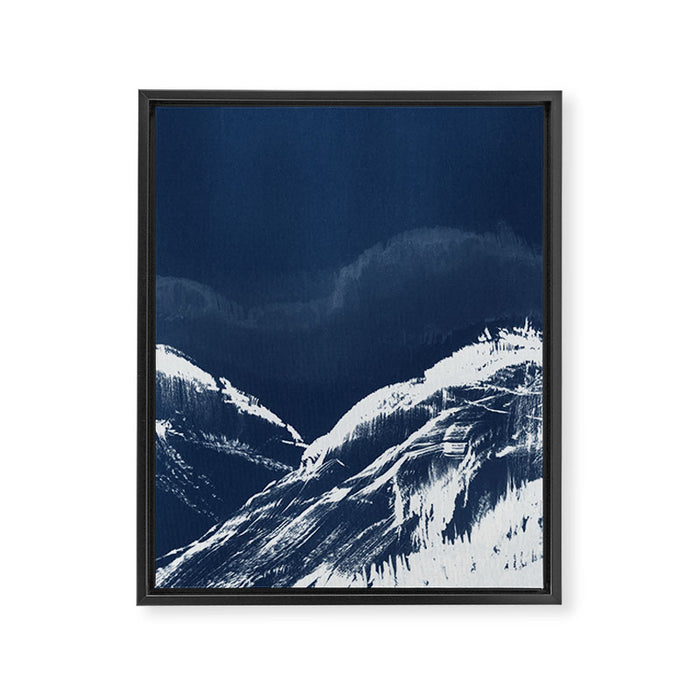Blue Forest Framed Canvas Print Gallery Image 1