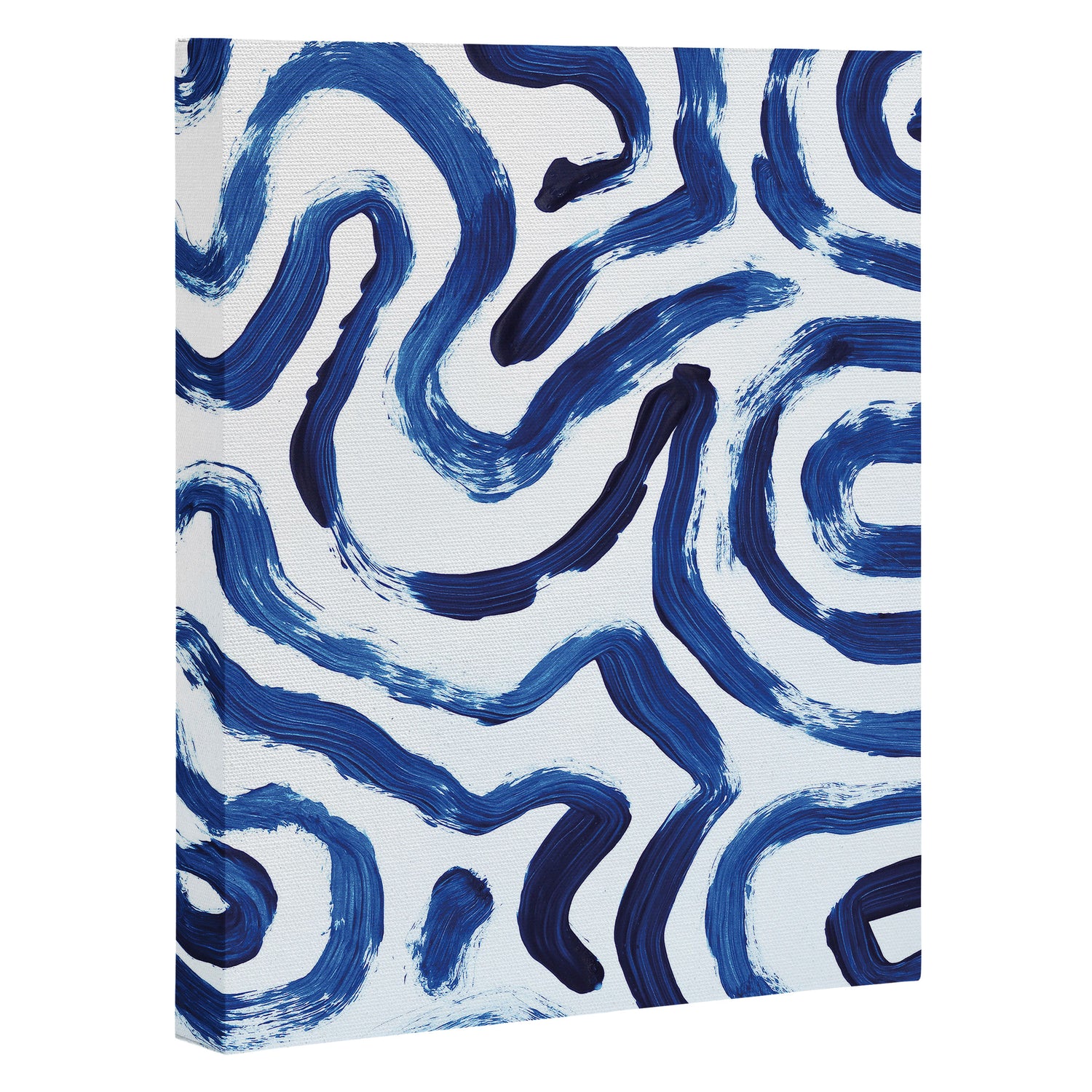 Blue Minimal Canvas Print Gallery Image 3