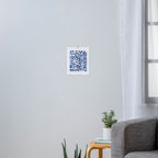 Blue Minimal Art Print Gallery Image 3