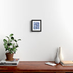Blue Minimal Framed Art Print Gallery Image 2