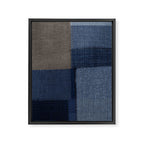 Blue Tone Abstract Framed Canvas Print Gallery Image 6