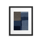 Blue Tone Abstract Framed Art Print Gallery Image 5