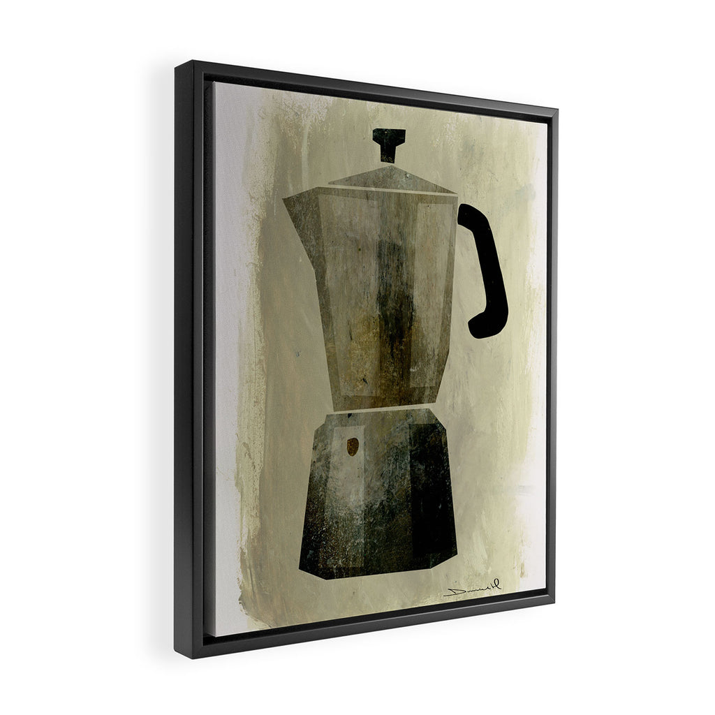 Coffee Pot Framed Canvas Print Gallery Image 2
