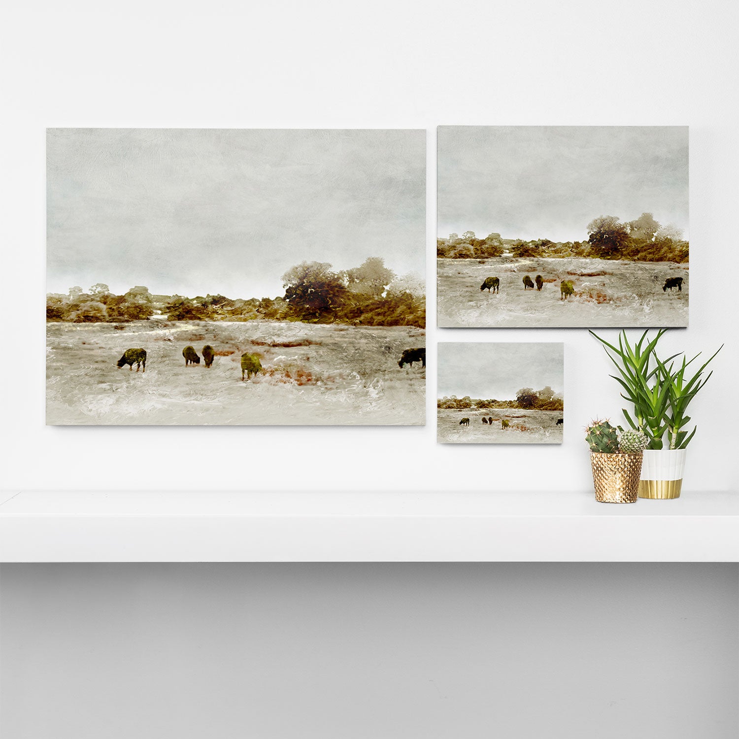 Cows By The Sea Canvas Print Gallery Image 3