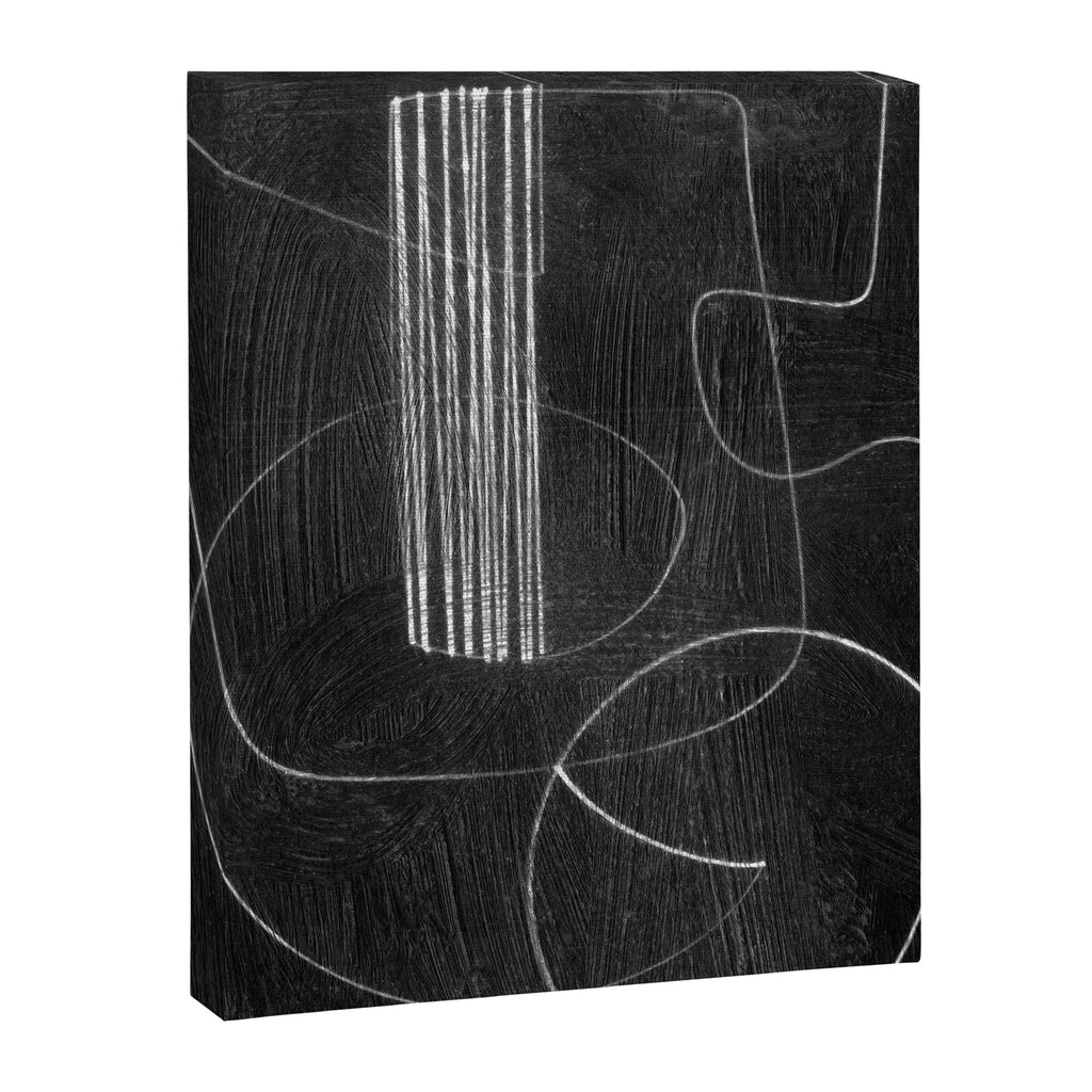 Crafted Noir Abstract Canvas Print Gallery Image 6