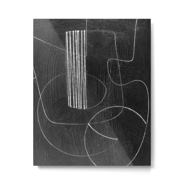 Crafted Noir Abstract Metal Print Gallery Image 1
