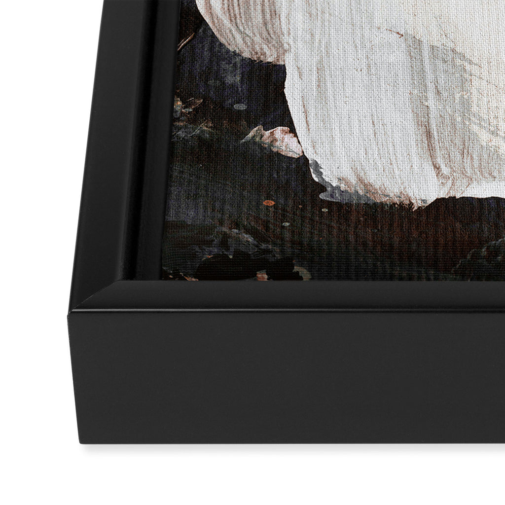 Earthly Abstract Framed Canvas Print Gallery Image 3