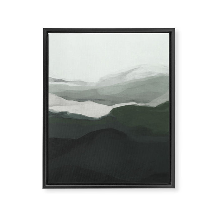 Emerald Land Framed Canvas Print Gallery Image 1