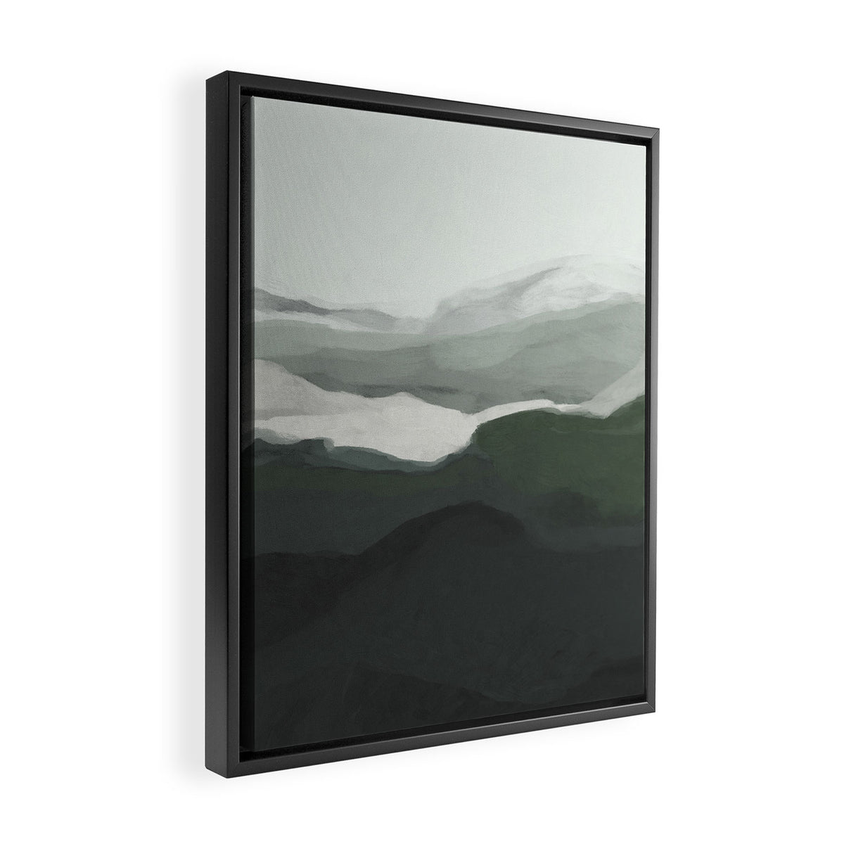 Emerald Land Framed Canvas Print Gallery Image 2