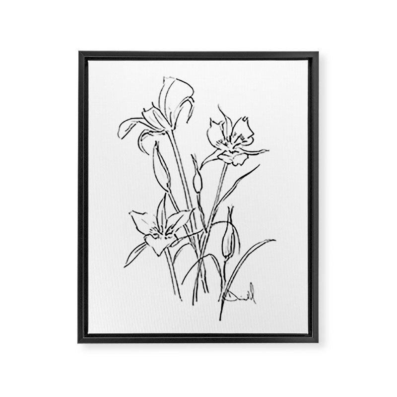 Floral 1 Framed Canvas Print Gallery Image 6