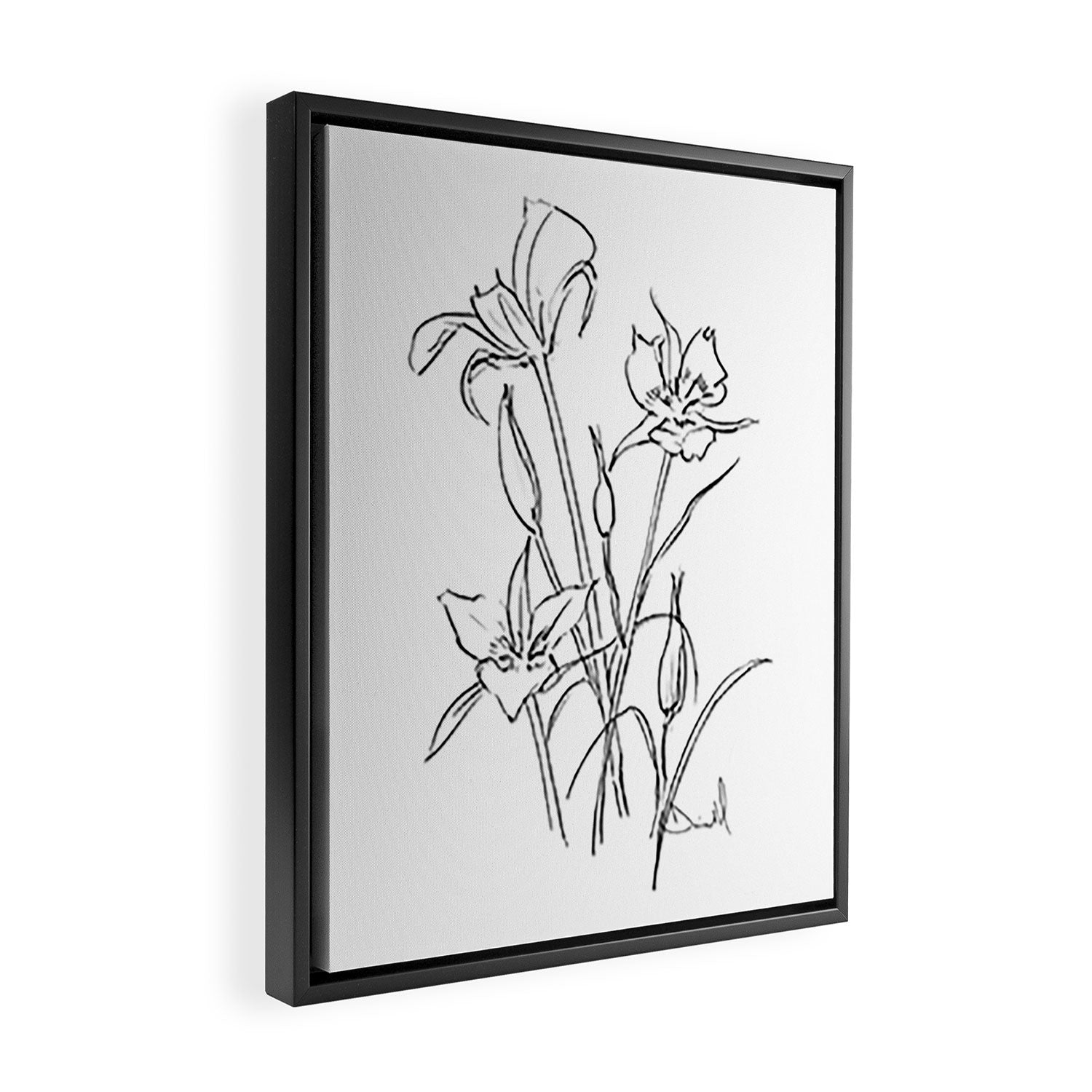 Floral 1 Framed Canvas Print Gallery Image 2