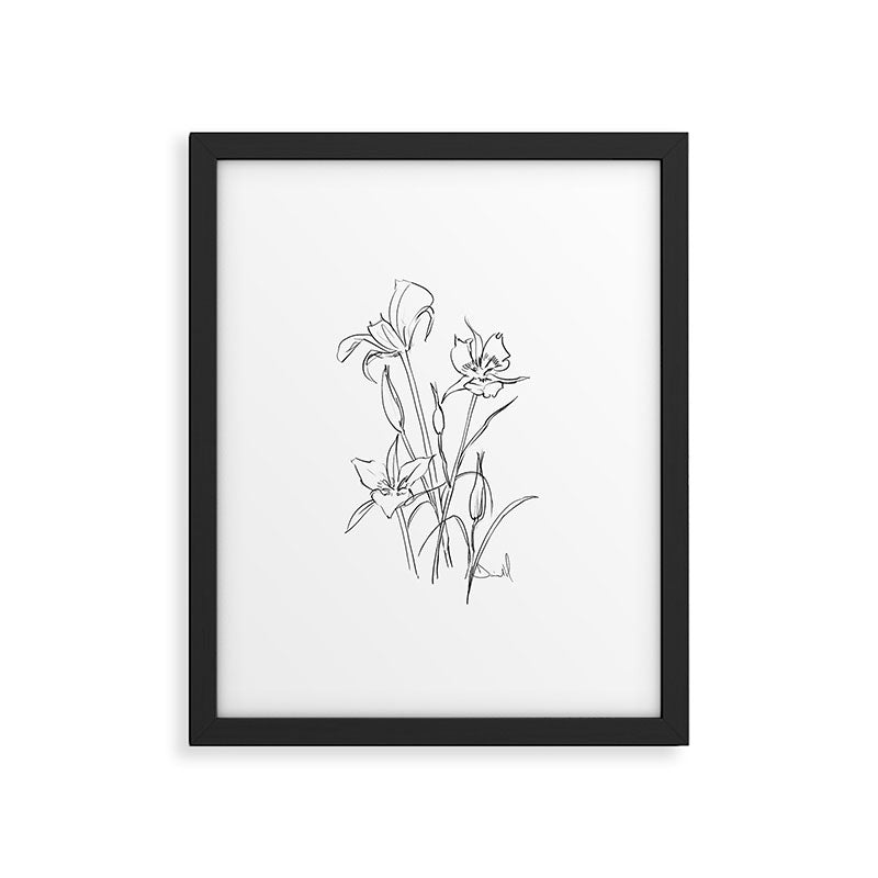 Floral 1 Framed Art Print Gallery Image 5