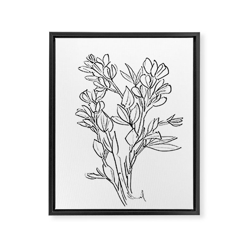 Floral 2 Framed Canvas Print Gallery Image 6