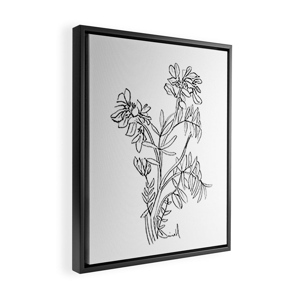 Floral 3 Framed Canvas Print Gallery Image 2