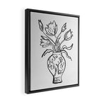 Flowers in a Vase Framed Canvas Print Gallery Image 2