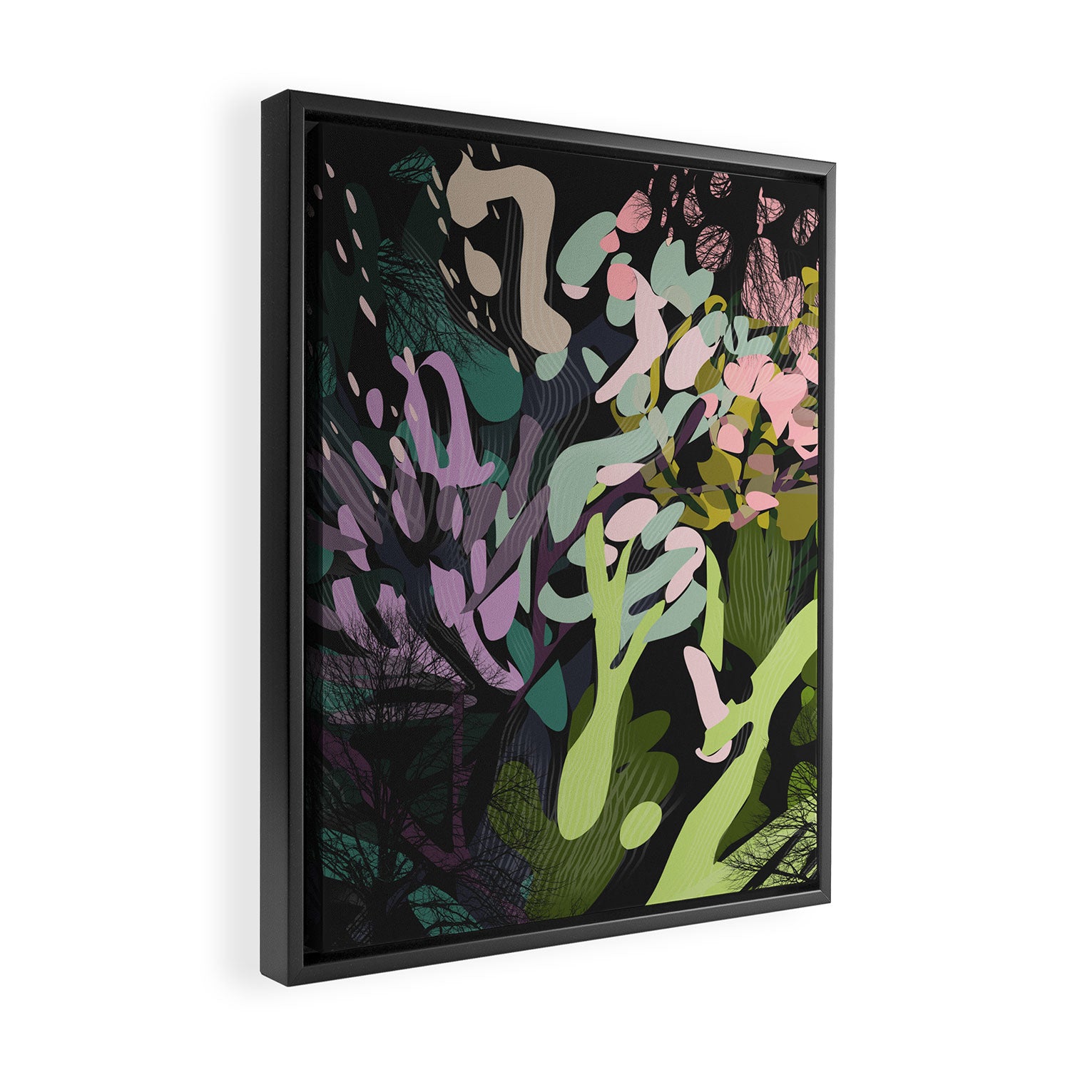 Forest Blooms Framed Canvas Print Gallery Image 2