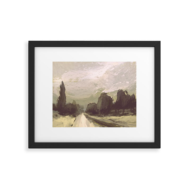 Forest Road Framed Art Print Gallery Image 5