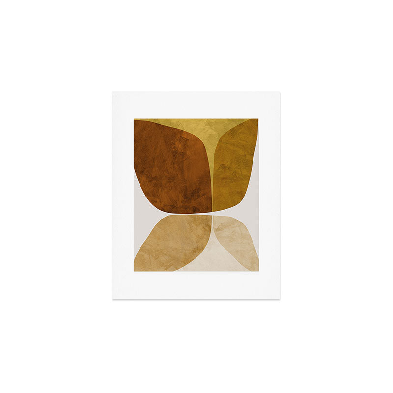 Gold Flower Art Print Gallery Image 1