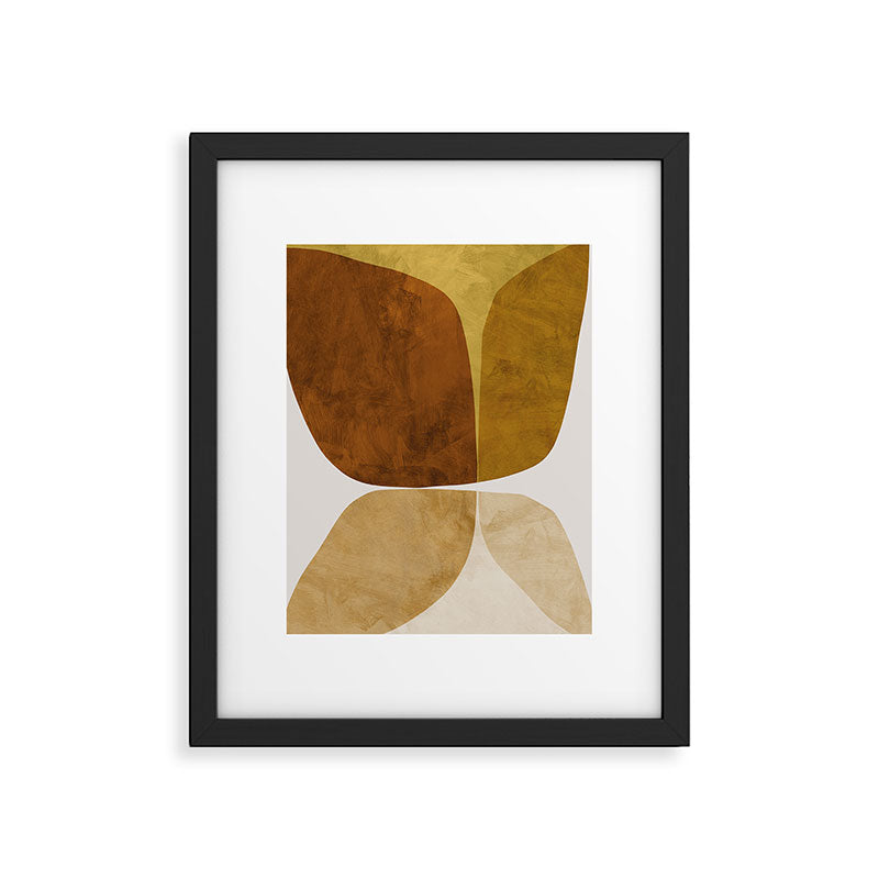 Gold Flower Framed Art Print Gallery Image 4