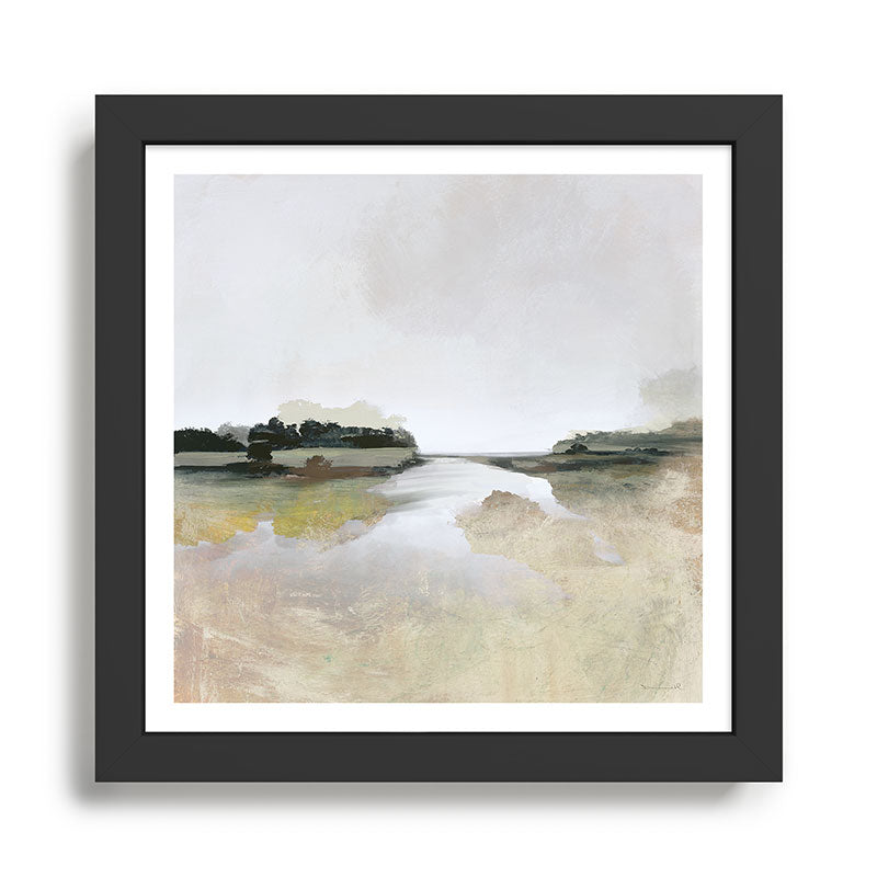 Gold Lake View Framed Art Print Gallery Image 1