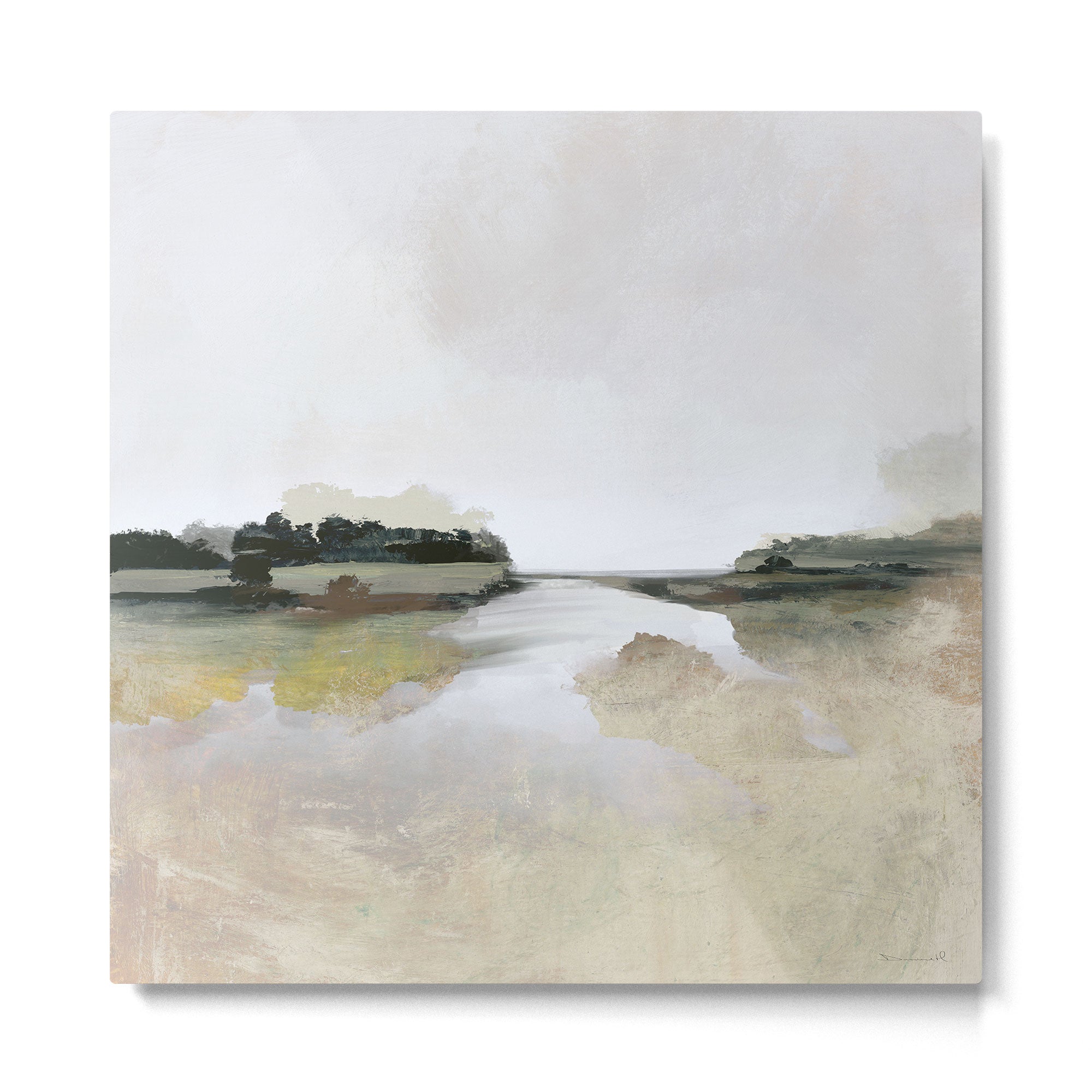 Gold Lake View Metal Print Gallery Image 2