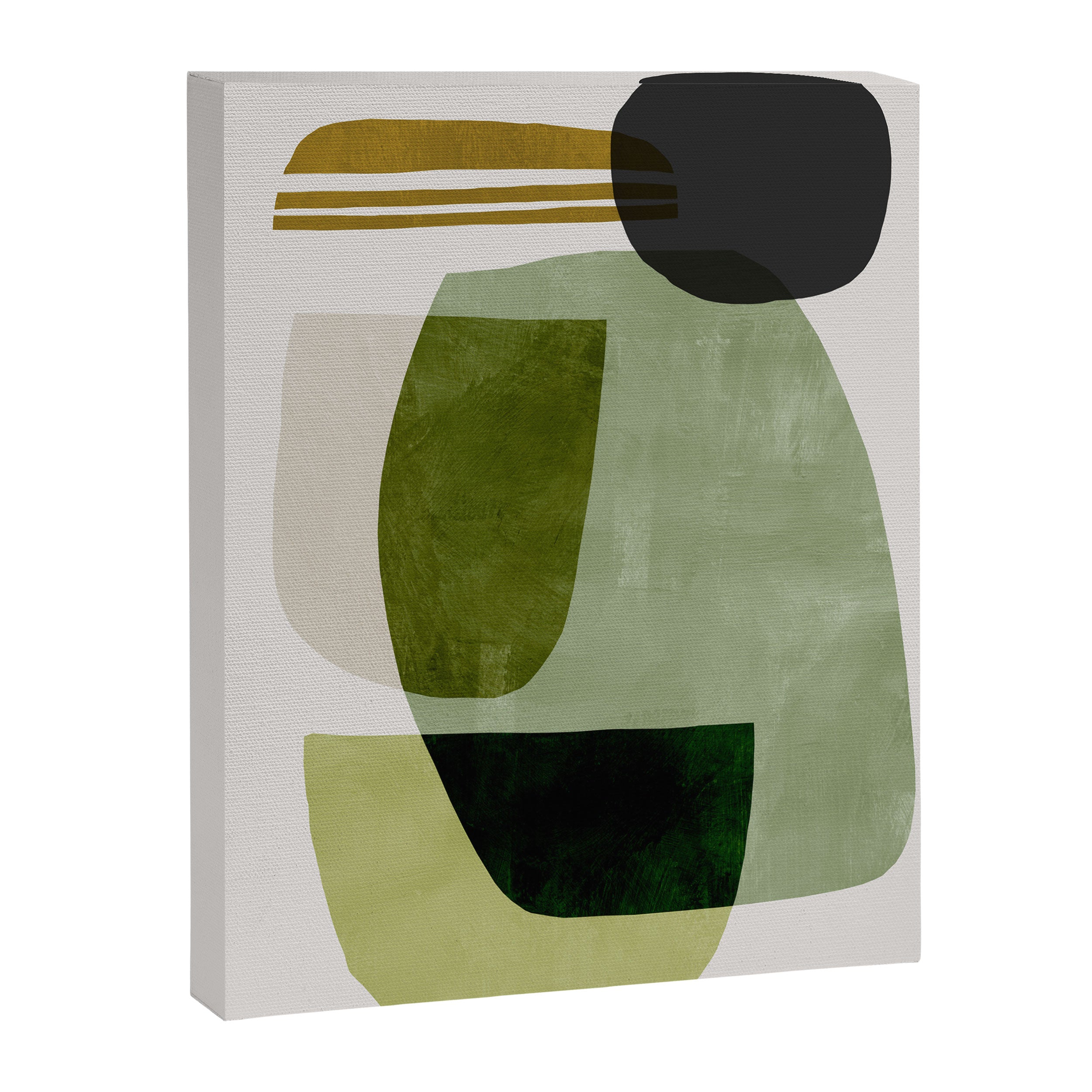 Green Abstract Canvas Print Gallery Image 6