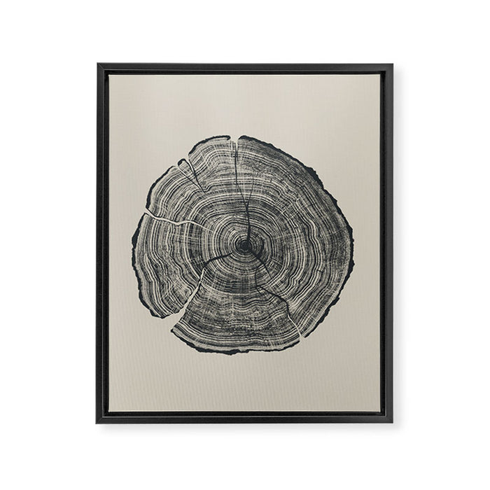 Hand-Drawn Oak Framed Canvas Print Gallery Image 1