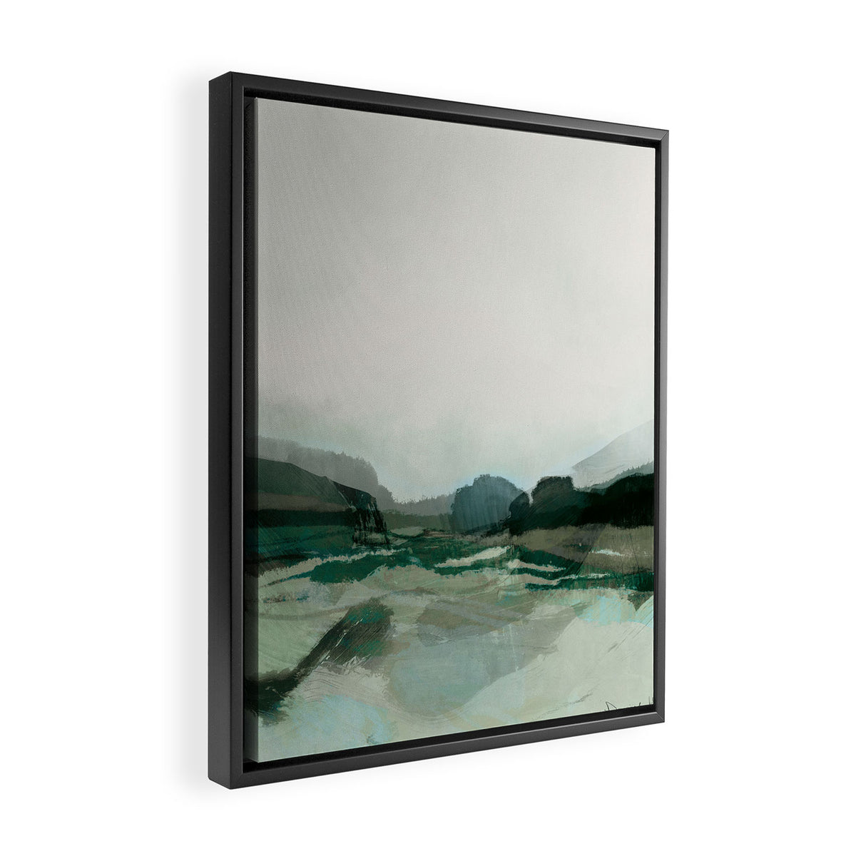 Highland Landscape Framed Canvas Print Gallery Image 2