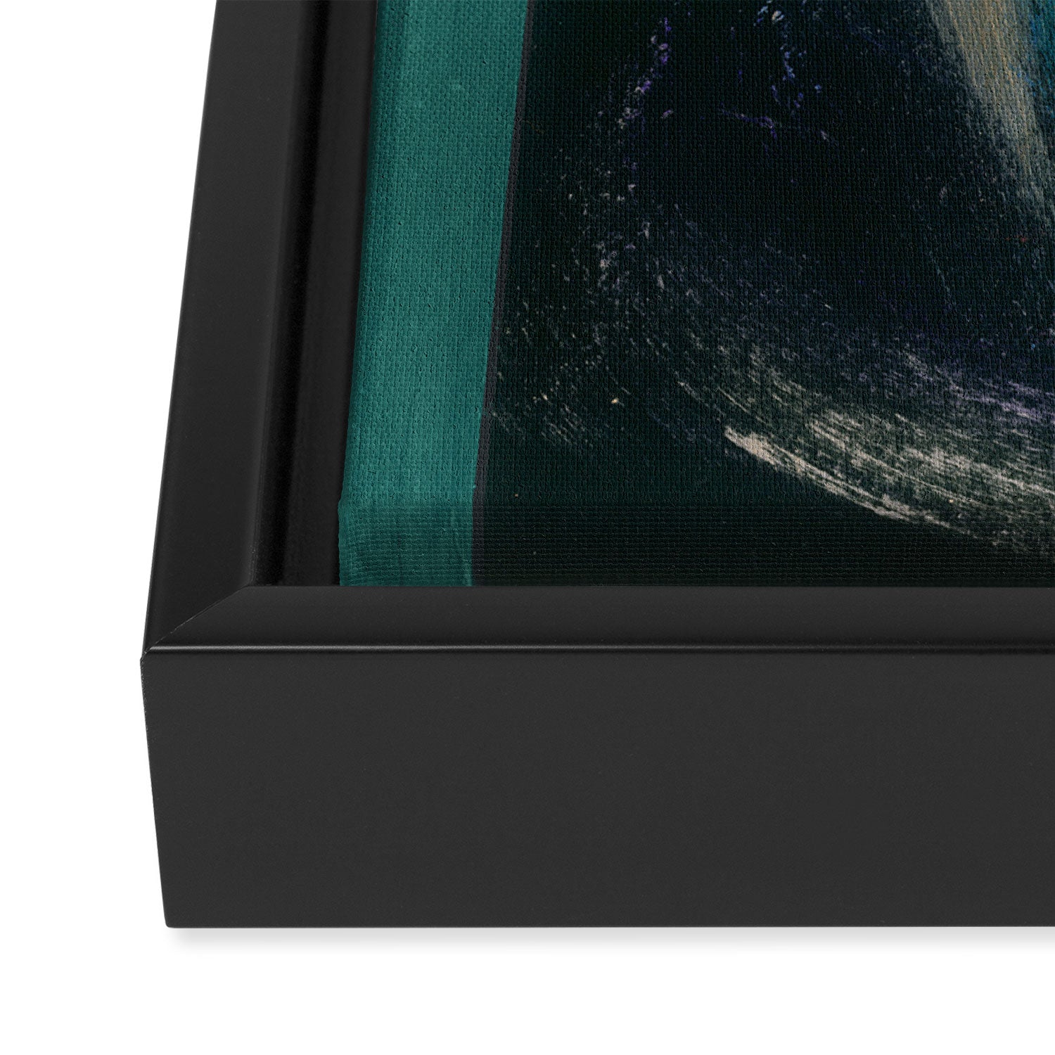 Jade Abstract Framed Canvas Print Gallery Image 3