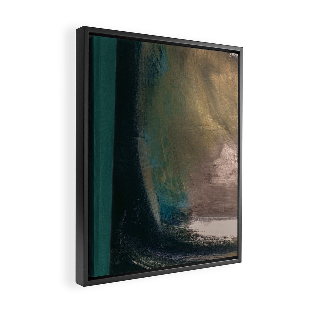 Jade Abstract Framed Canvas Print Gallery Image 2