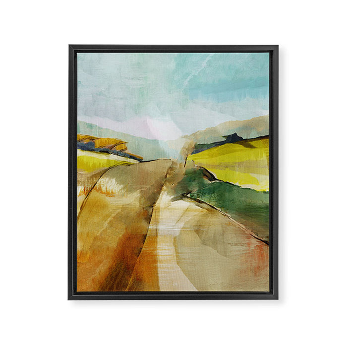 Landscape Spring Walk Framed Canvas Print Gallery Image 1