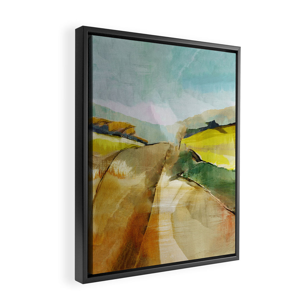 Landscape Spring Walk Framed Canvas Print Gallery Image 2