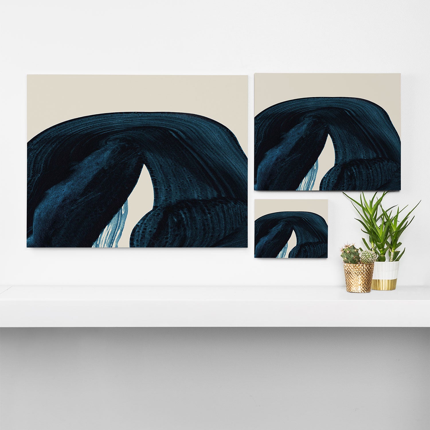 Lux Blue Canvas Print Gallery Image 3