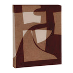 Marron Abstract Canvas Print Gallery Image 6