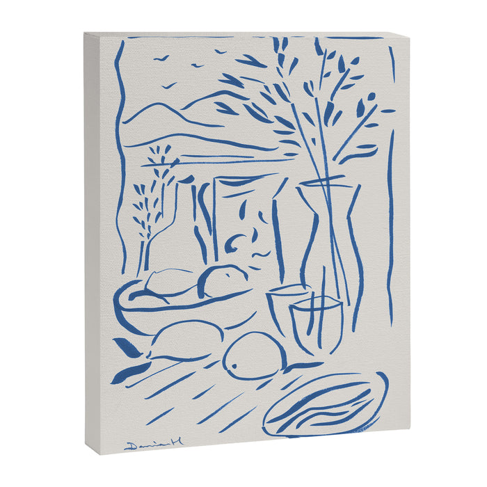 Mediterranean View Canvas Print Gallery Image 1