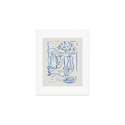 Mediterranean View Art Print Gallery Image 1