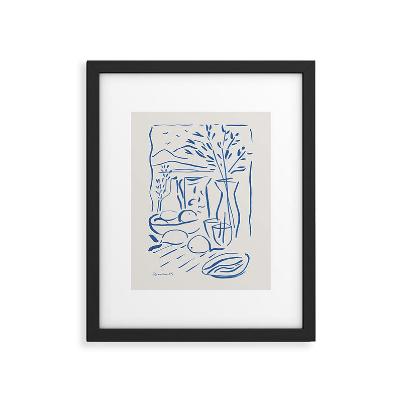 Mediterranean View Framed Art Print Gallery Image 5