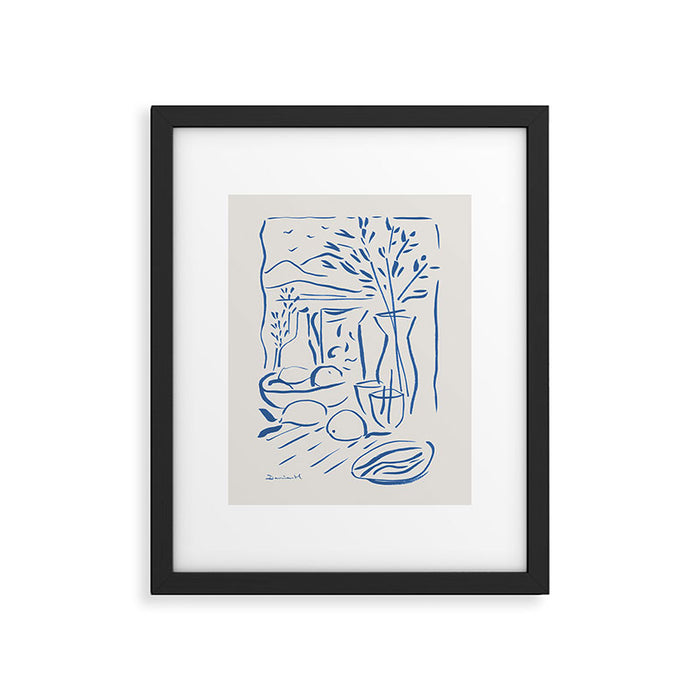 Mediterranean View Framed Art Print Gallery Image 1