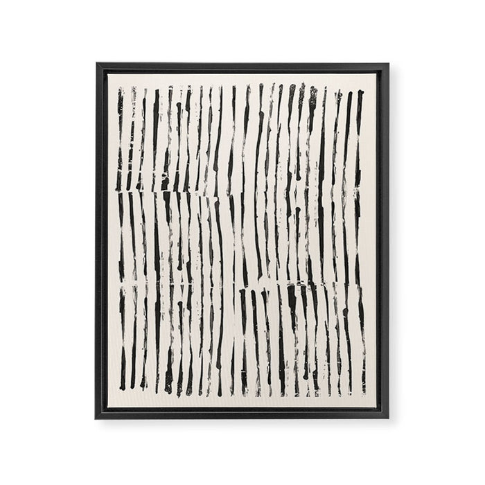 Minimal Marks Framed Canvas Print Gallery Image 1