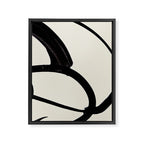 Mono Brush 1 Framed Canvas Print Gallery Image 6