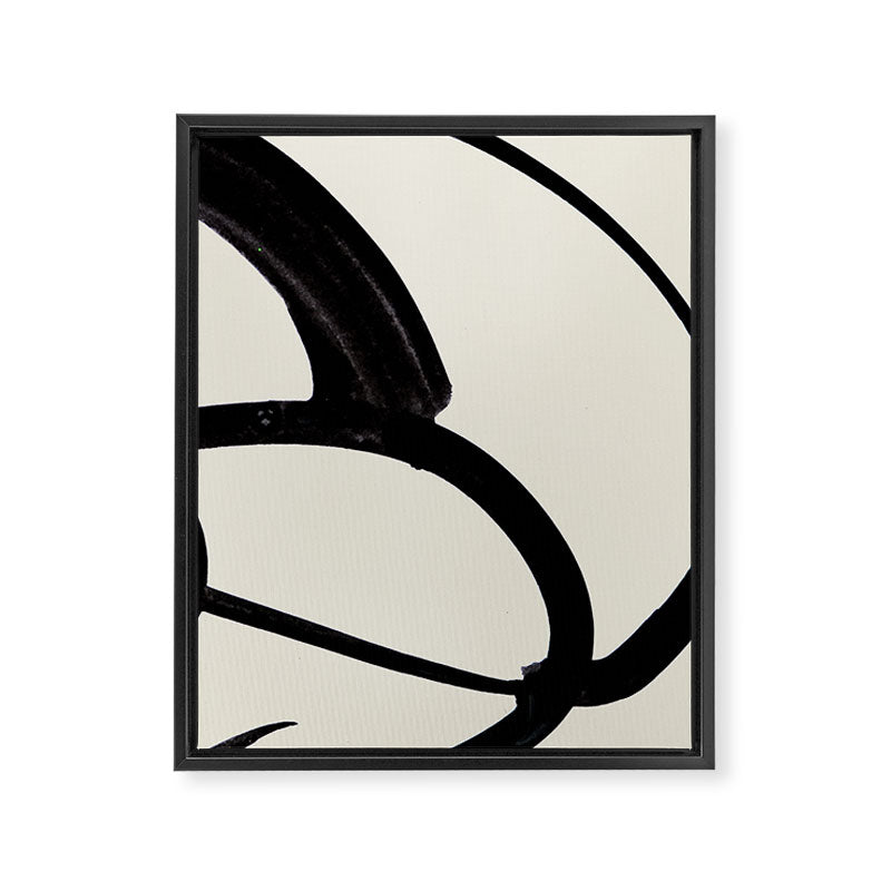Mono Brush 1 Framed Canvas Print Gallery Image 6