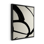 Mono Brush 1 Framed Canvas Print Gallery Image 2