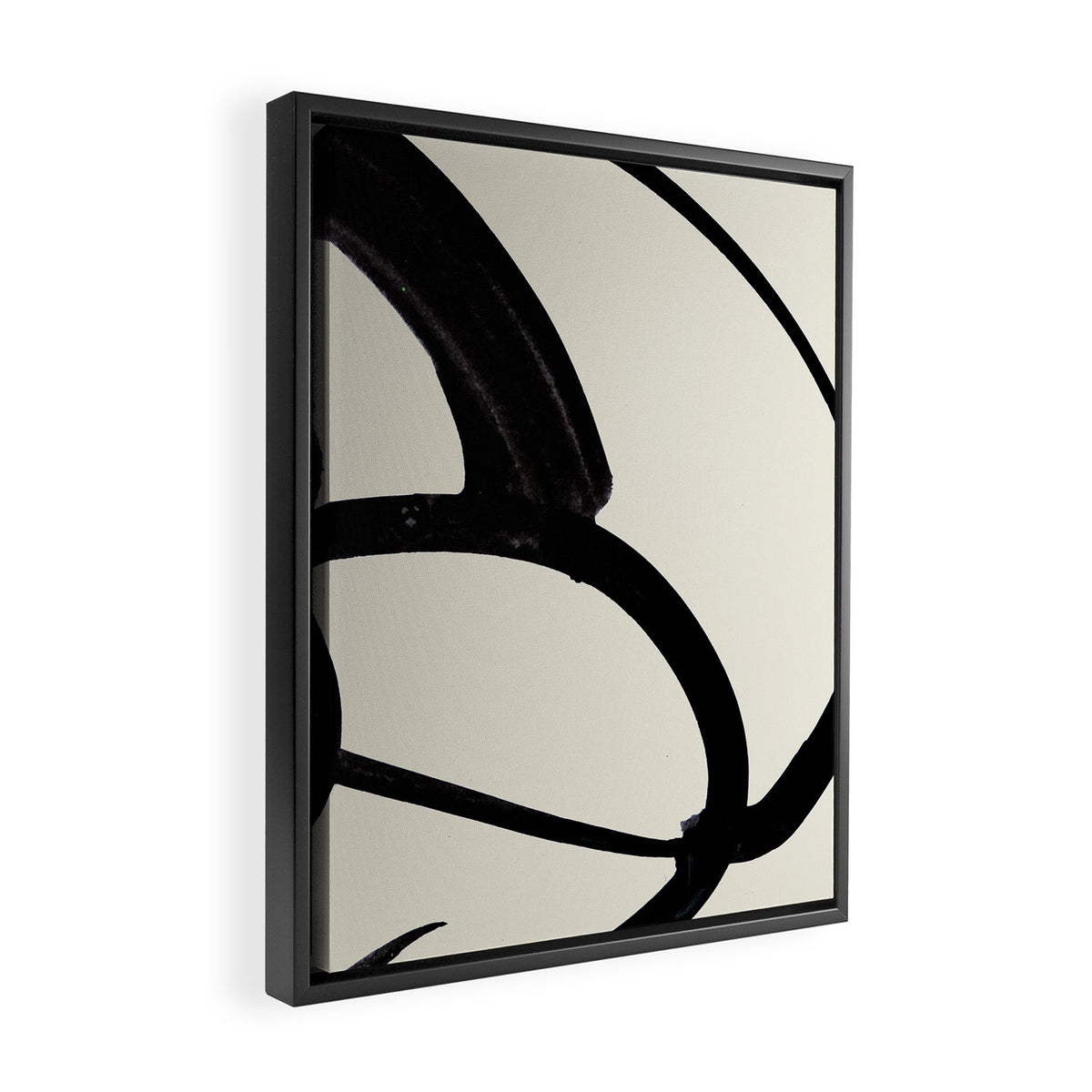 Mono Brush 1 Framed Canvas Print Gallery Image 2