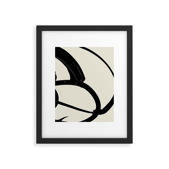Mono Brush 1 Framed Art Print Gallery Image 1
