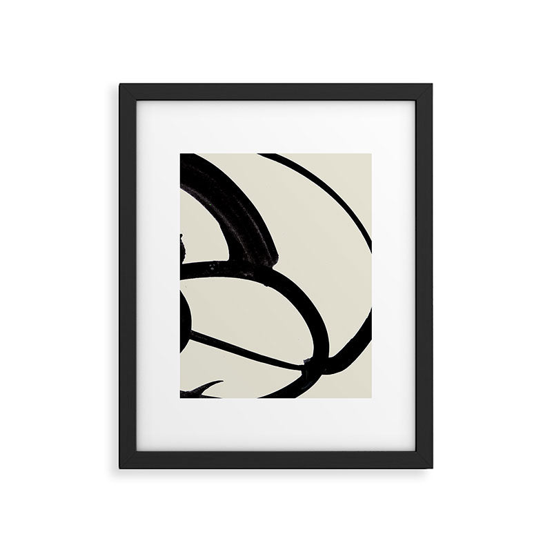 Mono Brush 1 Framed Art Print Gallery Image 5