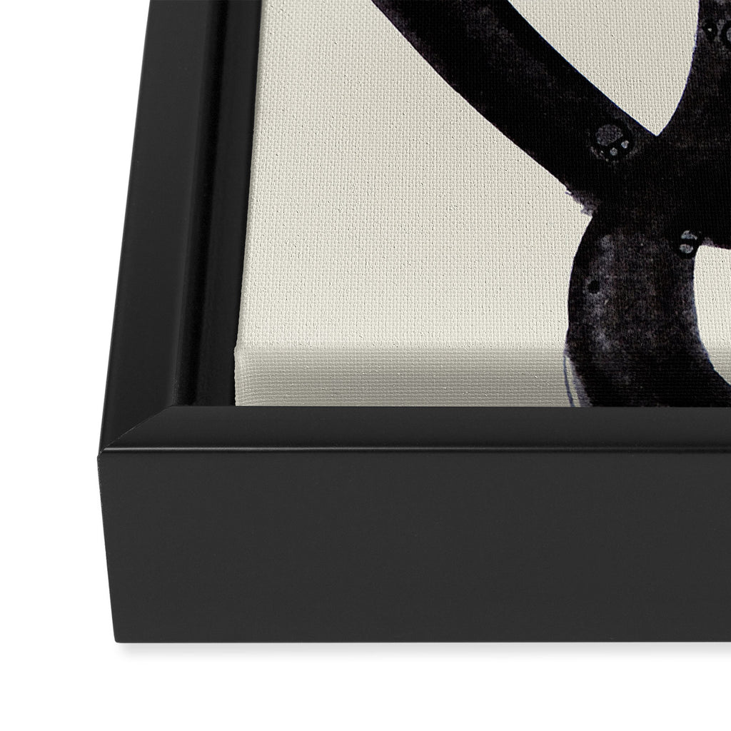 Mono Brush 2 Framed Canvas Print Gallery Image 3