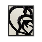 Mono Brush 2 Framed Canvas Print Gallery Image 6